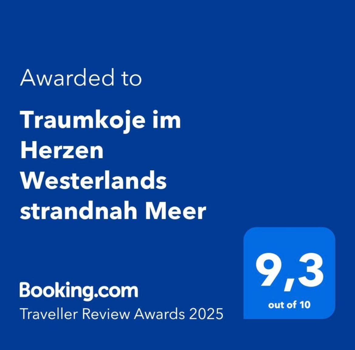 Traumkoje Im Herzen Westerlands Strandnah Meer Экстерьер фото